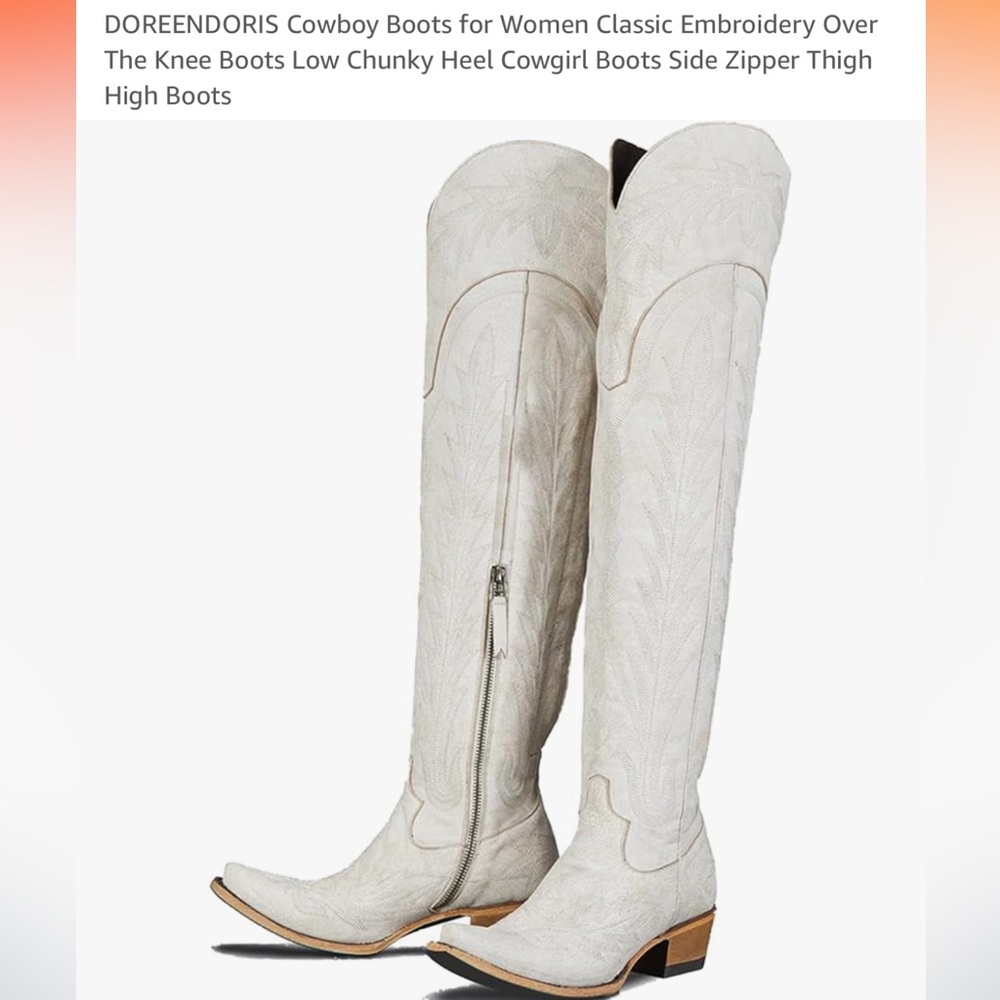 Thigh high Over The Knee OTK Cowboy Western Boots